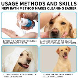Gel de banho de coelho para pequenos animais, sem enxágue, desodorante, aliviar coceira, acessórios para animais, sem água, xampu para cachorros, 60ml - Image 2