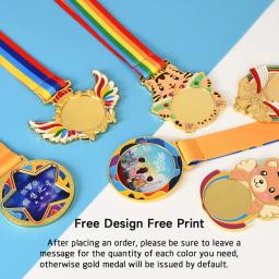 Personalizar Medalhas Genéricas Medalha Em Branco, Adequado para Qualquer Competição, Futebol, Esqui, Corrida, Troféu de Jogo, Lembranças Esportivas, 1Pc - Image 6