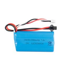 7.4v 18650 1500mah/2200mah/3000mah bateria para wpl mn99s d90 u12a s033g q1 h101 sm 7.4v bateria rc barcos carros tanques drones peças - Image 5