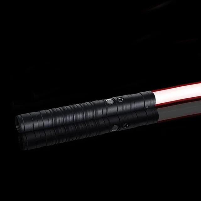 Sabre de luz laser de metal rgb, sabre de luz para cosplay, espada sabre de luz kpop, bastão de luz espada rave, arma de brinquedos piscantes