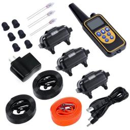 800m lcd coleira de treinamento do cão de controle remoto pet bark rolha coleiras treinamento elétrico à prova dwaterproof água com som vibração choque - Image 6