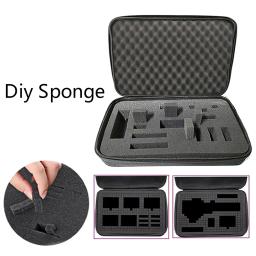 EVA Canvas Storage Bag com esponja DIY, Ferramenta Case para Kit de Ferramentas de Broca, Travel Zipper Bag, Fone de ouvido, Drone, Hard Drive Acessórios - Image 3