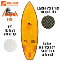 Prancha de surf Ananas Surf Agama Shortboard City Wave - Image 4