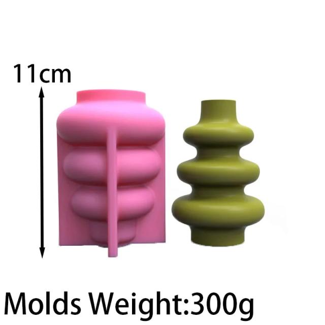 Vaso de Silicone Grande para DIY: Moldes Artesanais de Concreto e Gesso para Plantadores de Flores Nórdicos e Decoração de Casa