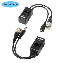 3 par bnc para rj45 potência de vídeo passiva + áudio balun transceptor para câmera cctv - Image 2