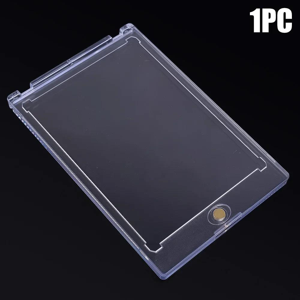 Mangas de cartão magnético Suporte para Baseball Sports Card, Capa Protetora, Transparente Display Case de plástico rígido, 35PT - Image 1