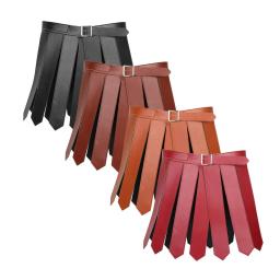 Traje de Cosplay Soldado Romano para Adultos, Saia Gladiador, Saias de Cinto Medievais, Couro PU, Performances de Palco, 38cm - Image 6