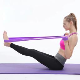 Borracha Natural Látex Elástico, Yoga Esporte Resistência Bandas, Pilates Treinamento, Exercício de Fitness, Home Gym, Yoga Acessórios - Image 4