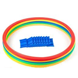 Novas crianças ao ar livre engraçado treinamento físico esporte brinquedos treliça salto anel conjunto jogo 10 aros 10 conectores para parque jogar meninos meninas - Image 6