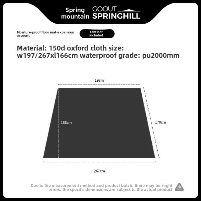 Acampamento Semi-Esférico Portátil Leve para Exterior Hférica Cacta Springhill para Caminhadas e Viagens