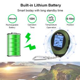 Mini Handheld GPS Tracker, alta precisão satélite posicionamento bússola, Altitude Locator, apto para esportes ao ar livre, viagens, caminhadas rastreamento - Image 5