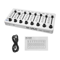 M-Vave SMC DJ Mixer controlador MIDI sem fio, Mixing Console, 8 Encoder Software Control, Conexão BT para Windows, Mac, iOS, Android - Image 6