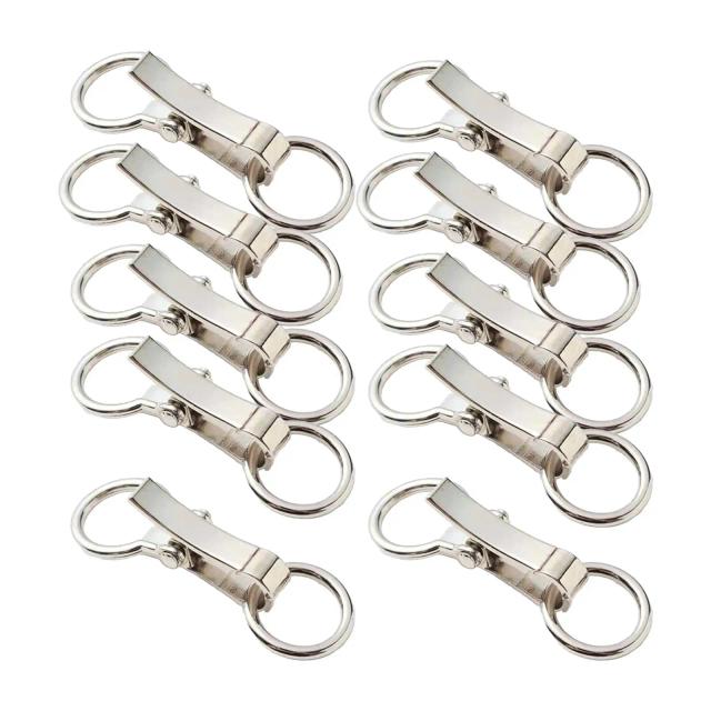 Conjunto de 10 Ganchos de Metal Liga Destacáveis para Acessórios de Bolsa e Escalada