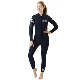 Jaqueta e calças de mergulho em neoprene para homens, Kite Surfing Suit, roupas subaquáticas, zíper frontal, 5mm - Image 4