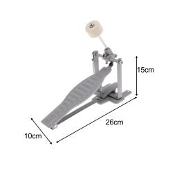 Pedal de pontapé de corrente única, peças de reposição de liga de alumínio, pedal de bombardeiro de mola única para kit de tambor de jazz, kit de tambor acústico - Image 6