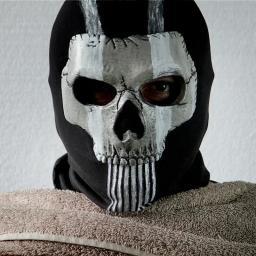 Nova máscara fantasma 2024 cod cosplay airsoft tático crânio máscara completa homem novidade acessórios assustadores - Image 5