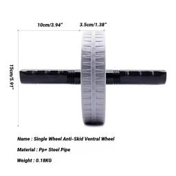 Roda Ab Roller - Alças ergonômicas antiderrapantes para fortalecimento muscular central, equipamento silencioso de exercício de ginástica em casa com tapete de joelheira - Image 6