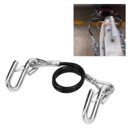 Trailer Towing Safety Cable, S Hook, Spring Safety Rope, RV, 3500lbs Peso Capacidade, 27, 6.6in, 70 centímetros - Image 2