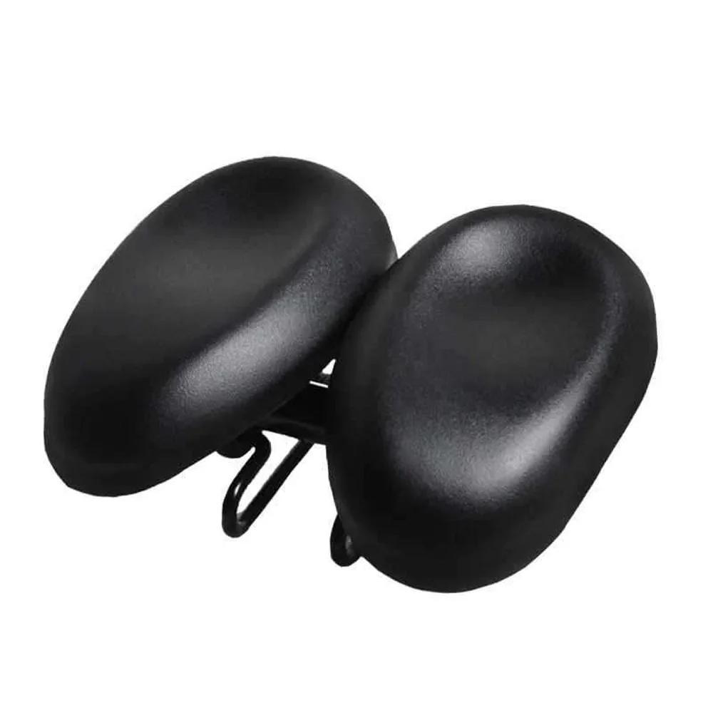 Confortável dupla acolchoada moto selas pad, dois lugares almofada de bicicleta, substituição multi-função, esportes, sem nariz, fácil instalar - Image 1