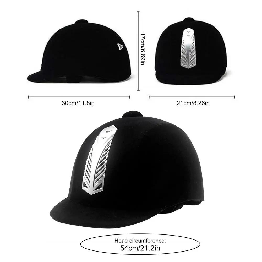 Capacete equestre para equitação, respirável, durável, abs, segurança, meia capa, capacetes para homens, mulheres, crianças, 52-62cm - Image 1