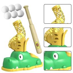Lançador de beisebol e brinquedo para crianças, treinamento de beisebol ao ar livre, 1 máquina pop up pitching 6 bolas de beisebol - Image 3