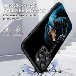 Clair obscur expedição 33 jogo quente caso de telefone para iphone 16 15 14 13 12 11 plus pro max high-end luxo magsafe pele de carneiro - Image 3