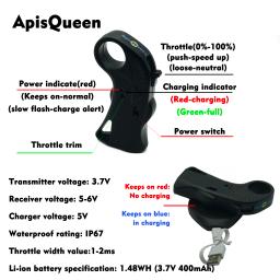 ApisQueen Conjunto de propulsor subaquático 24/12V U92 9,2Kg de impulso (20,28LB) com controle remoto para caiaques, barcos infláveis, pás - Image 4