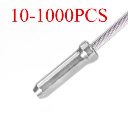 Tampas de extremidade traseira para tubo de bicicleta, 10-1000 peças, linha de freio, desviador, mudança de fio, pontas, crimpagens, mtb, tampa do cabo de freio de bicicleta - Image 1