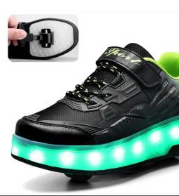Sapatos de skate para crianças, deformação Parkour, tênis deformáveis, 2 rodas, esporte ao ar livre, deformação infantil, presente para meninos e meninas - Image 5