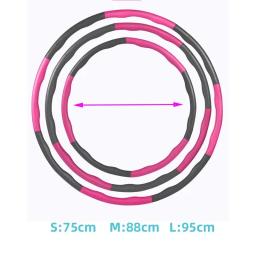 Aros de esportes removíveis para mulheres, Fitness Circle, Rainbow Ball, Exercício de massagem, Gym Workout, Fitness Equipment, 6 seções - Image 3