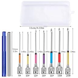 Bordado Stitching Punch Needle, Cutucar Ferramentas Cross Stitch, Agulha De Tricô, Arte Artesanal, Agulhas De Costura, Acessórios DIY - Image 2