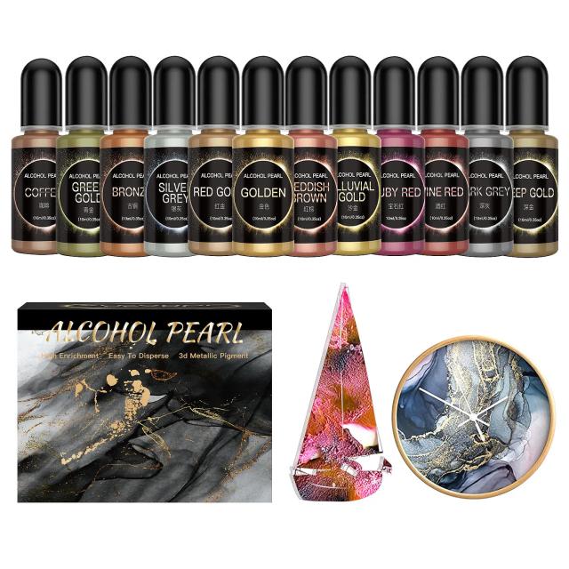Kit Completo de Pigmentos para Resina Epóxi: Cores Vibrantes para Jóias, Tintas e Artesanato