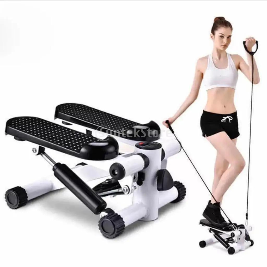 Bicicleta Dobrável Pedal Stepper para Emagrecimento e Exercícios em Casa com Esteira Aeróbica e Mini Stepper
