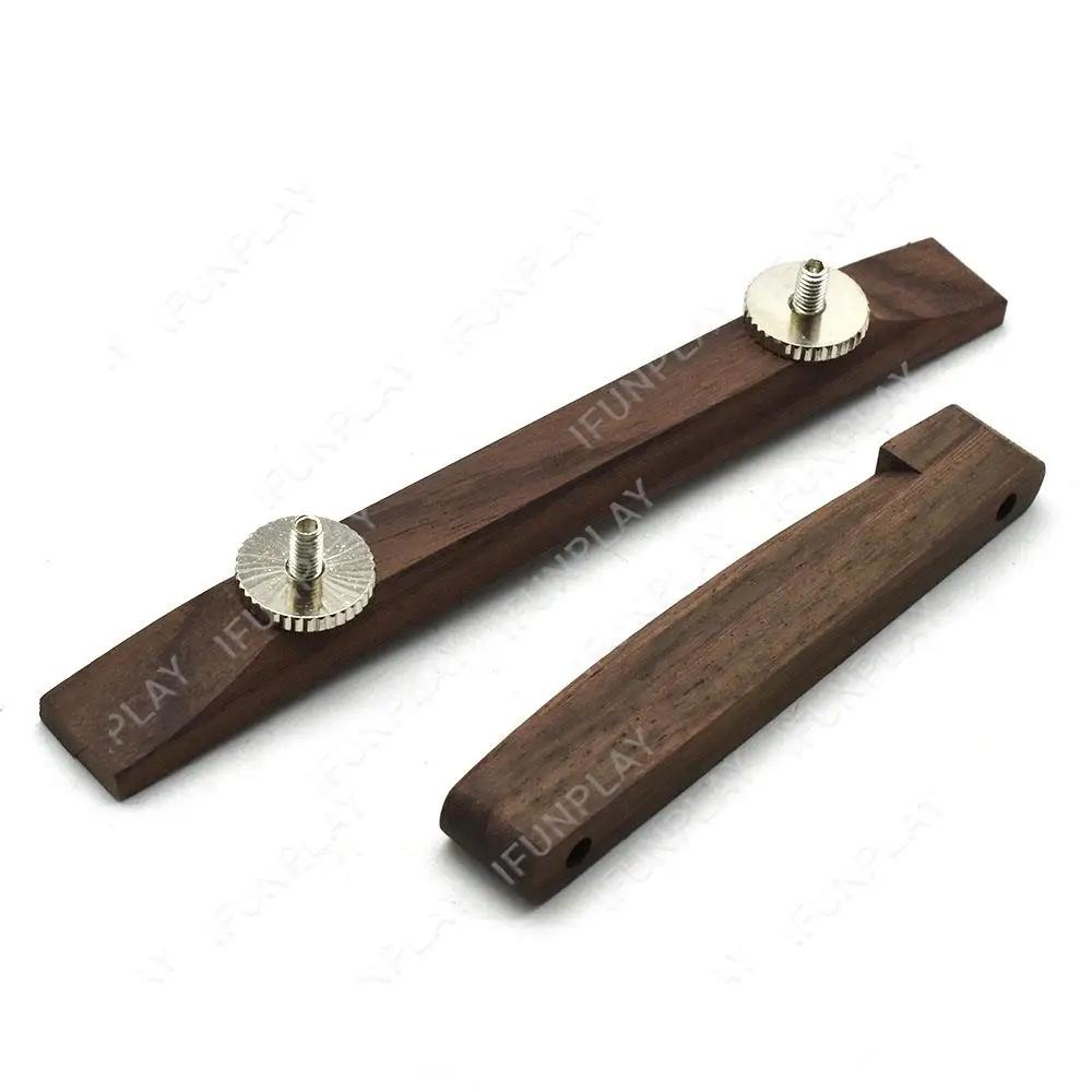 Arco de 6 cordas, acessórios de guitarra de ébano para jazz, ponte ajustável, flutuante, jazz - Image 1