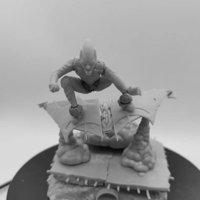 Grande Vilão em Escala 1/24 - Kit de Construção DIY em Resina para Dioramas, Modelo Desmontado e sem Pintura