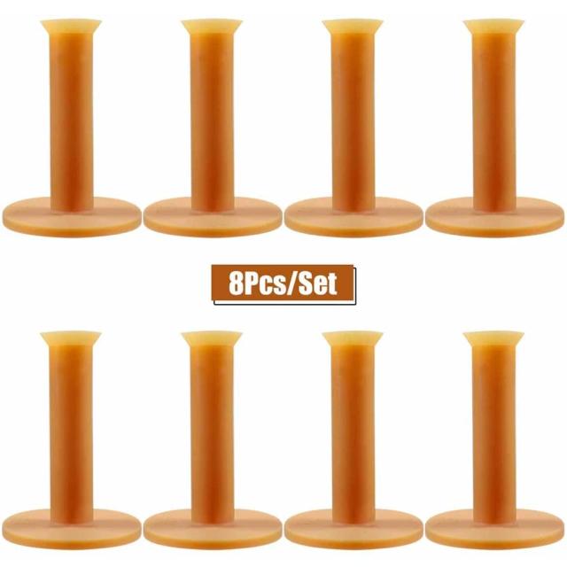 Bloco de 8 Peças de T de Borracha para Golfe de 2.87 Polegadas - Ideal para Esteiras e Simuladores de Prática Internos e Externos
