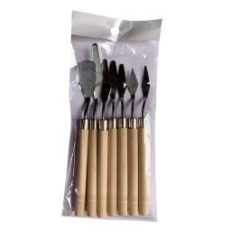 Faca de pintura a óleo artista artesanato espátula paleta faca raspador ferramentas de arte ferramenta de mistura de cores para - Image 4