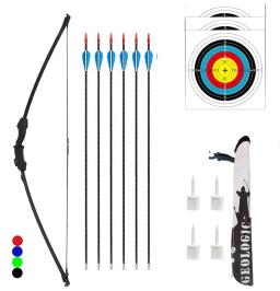 Arco e flecha Bow and Arrow Set para crianças, Arco e flecha compostos, Presente da prática juvenil - Image 4
