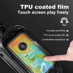 X-TIGER saco de bicicleta quadro tubo frontal saco ciclismo bicicleta à prova dwaterproof água caso telefone titular 8 polegadas touchscreen saco accessorie - Image 3