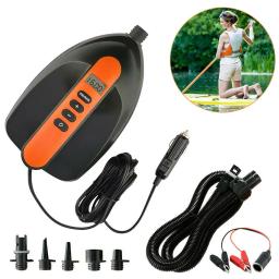 Duplo estágio bomba de ar elétrico para o exterior, Paddle Board bomba para SUP Kayak, camas de ar, bomba inflável Digital, alta pressão, 12V, 20 PSI - Image 2