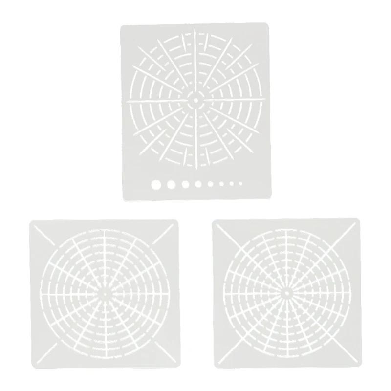 Modelo de mandala Ferramenta de pintura de pontos Modelo oco Pedra pintada Artesanato Desenho criativo Stencils Ferramenta de - Image 1