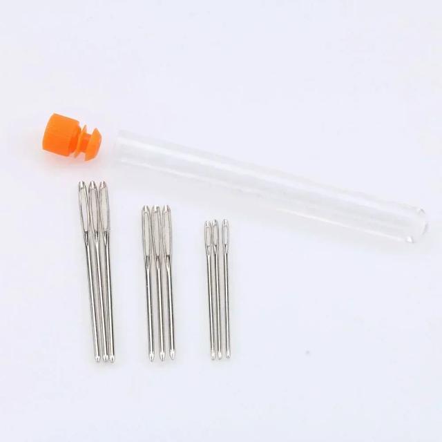 Kit Completo de Ferramentas de Aço Inoxidável para Artesanato: Bordado, Ponto Cruz, Tricô e Crochê