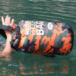 10l saco de natação à prova dwaterproof água saco seco pacote armazenamento acampamento ao ar livre caminhadas caiaque canoagem rio trekking boating esportes aquáticos sacos - Image 6