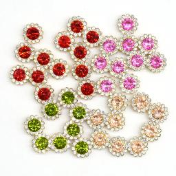 100 garra copo de vidro strass strass cristais brilhantes pedras guarnição base ouro costurar em strass para roupas diy acessórios costura - Image 3