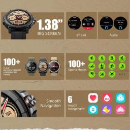 Masx-Oasis X Relógio Inteligente com GPS Premium, Bluetooth, Chamadas Telefônicas, Grau Militar, Integrado, Alexa, Hi-Fi, Estreia Mundial - Image 3