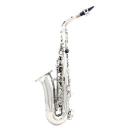 Saxofone Alto SLADE-Eb com Case, Saxofone Alto Eb, E Flat Brass Body, Carved White Shell, Case Strap, Luvas, Reeds Acessórios Set - Image 4