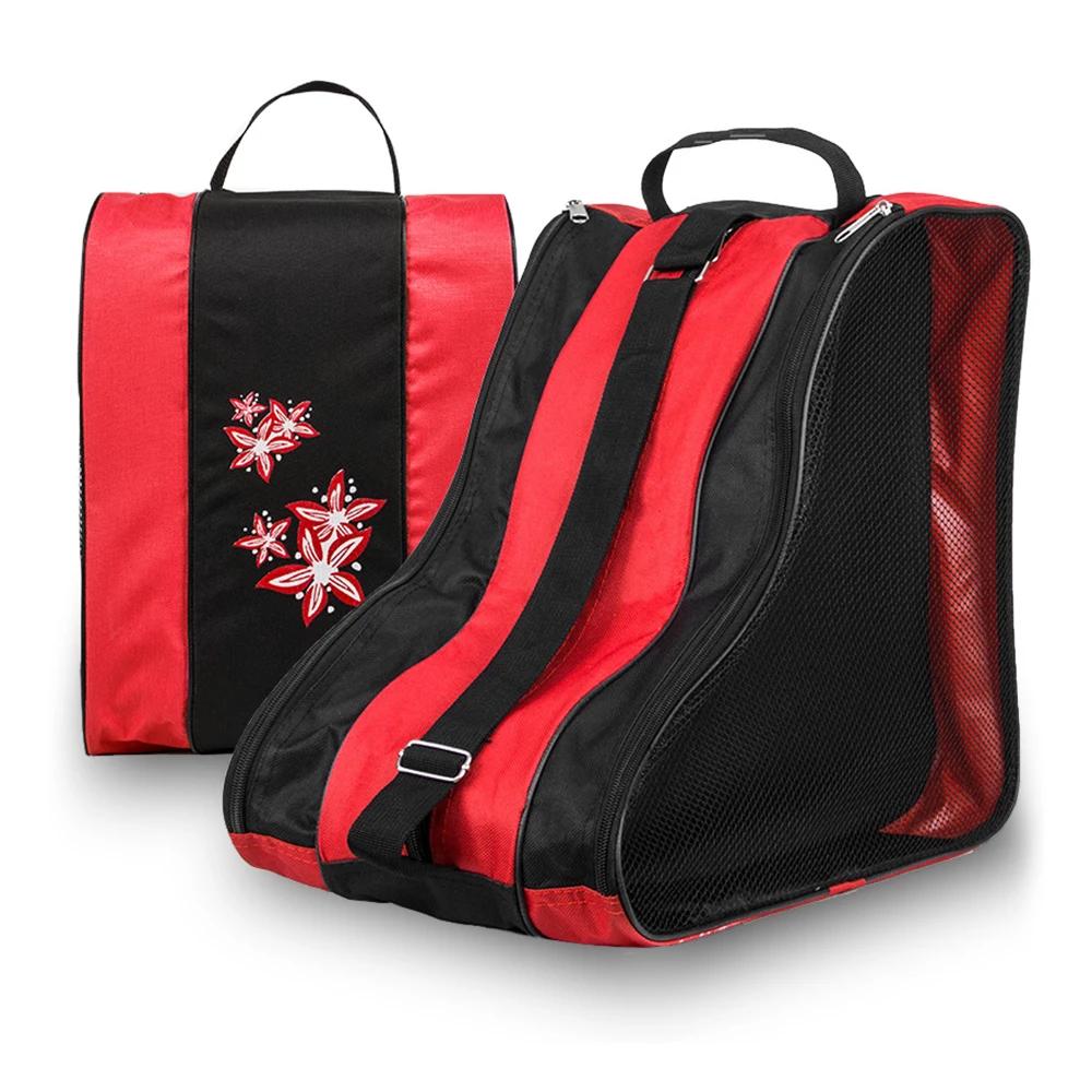 Respirável Skate Carry Bag, estojo para crianças, Rolo, Inline, Patins de gelo, 3 camadas - Image 1