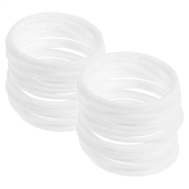 Capturador de Sonhos em Plástico com Aros de Macramé para Parede - Conjunto DIY de 30 Peças em Diversos Tamanhos: 6 cm, 8.5 cm e 10 cm