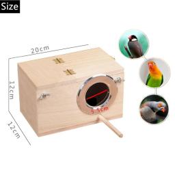 Criação De Madeira Pet Bird House, Ninho De Periquito, Budgie House, Agapornis, Papagaios, Caixa De Acasalamento - Image 2