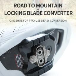 Rrskit-Estrada Montanha Bicicleta Locking Blade Converter, Pedais de ciclismo, Sapatos Adaptador, Chuteiras, Adequado para MTB - Image 1